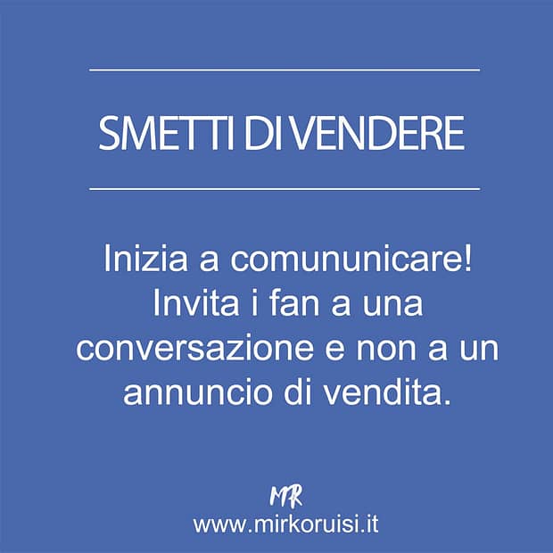 Smetti di comunicare