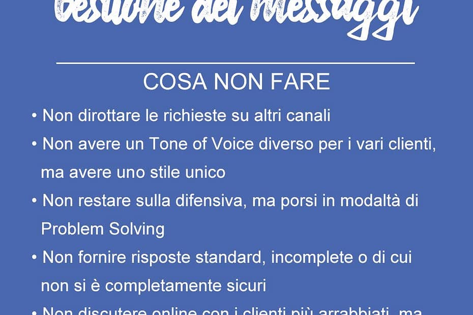 Gestione dei messaggi online