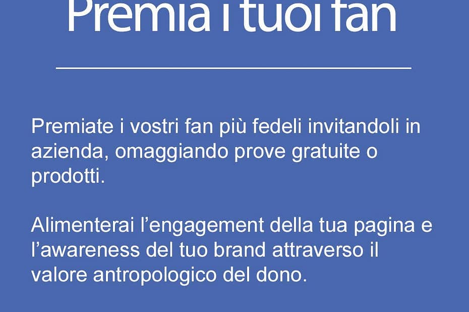 Premia i tuoi Fan